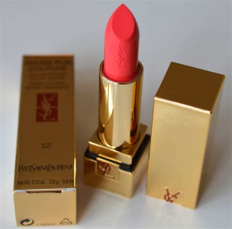 ysl rouge pur couture 52 on dark lip|ysl rouge pur couture shades.